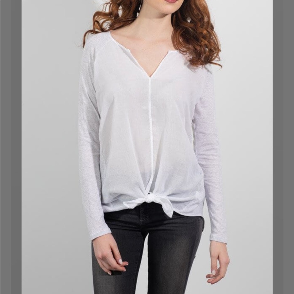 💕HOST PICK!Lola & Sophie long sleeve tie shirt